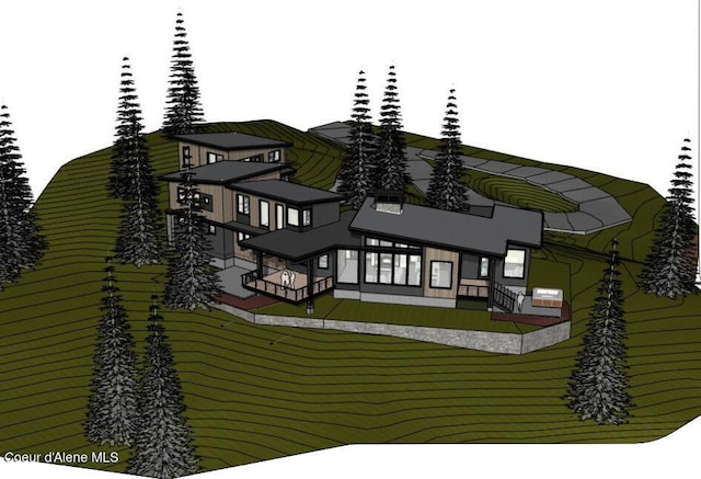 view of rear view of property
