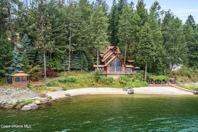 190 W Eagle Crest Dr, Coeur Dalene, ID 83814 - exterior space featuring a gazebo