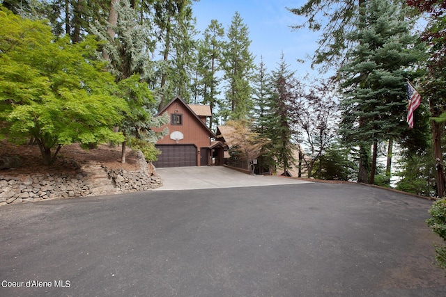 190 W Eagle Crest Dr, Coeur Dalene, ID 83814 - view of front of home with concrete driveway and a garage