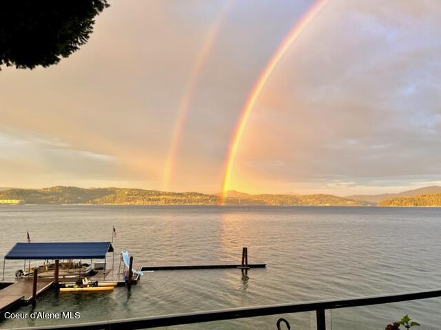 190 W Eagle Crest Dr, Coeur Dalene, ID 83814 - dock area featuring a water view