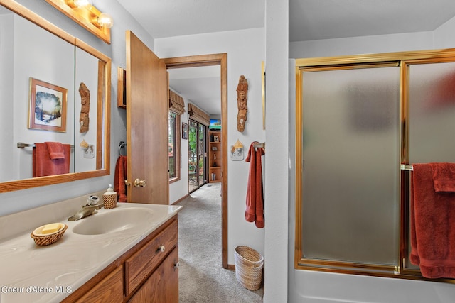 190 W Eagle Crest Dr, Coeur Dalene, ID 83814 - full bathroom featuring combined bath / shower with glass door and vanity