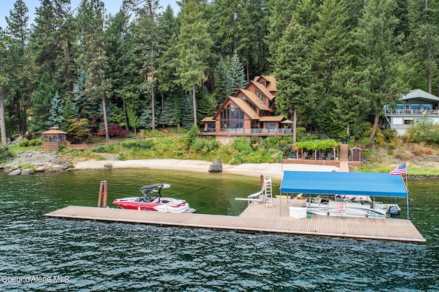 190 W Eagle Crest Dr, Coeur Dalene, ID 83814 - dock area featuring a water view
