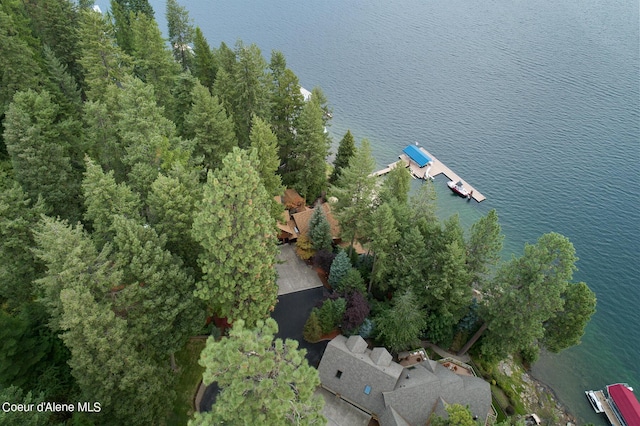 190 W Eagle Crest Dr, Coeur Dalene, ID 83814 - aerial view featuring a water view