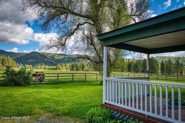 415 Shale Rd, Priest River, ID 83856 - view of yard featuring a mountain view
