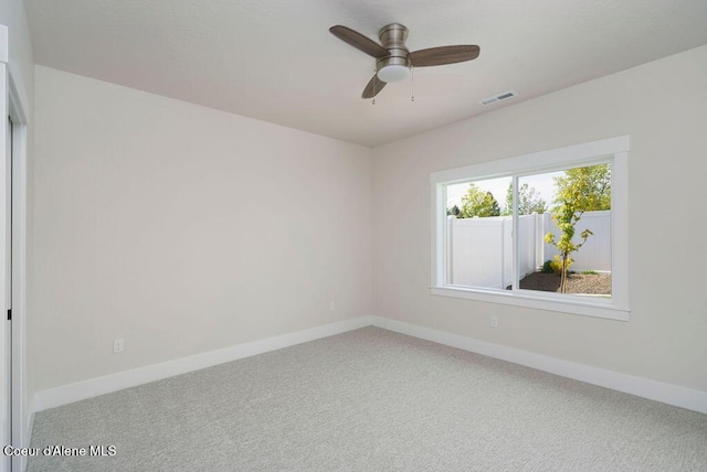 7365 N Breaux, Coeur Dalene, ID 83815 - carpeted empty room with baseboards and a ceiling fan
