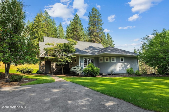 4459 E Ogara Rd, Harrison, ID 83833 - ranch-style house with a front yard
