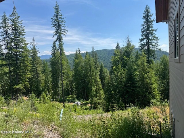 422 Lightning Peak Rd, Sandpoint, ID 83864 - view of mountain backdrop with a heavily wooded area