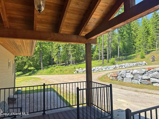 422 Lightning Peak Rd, Sandpoint, ID 83864 - view of wooden terrace