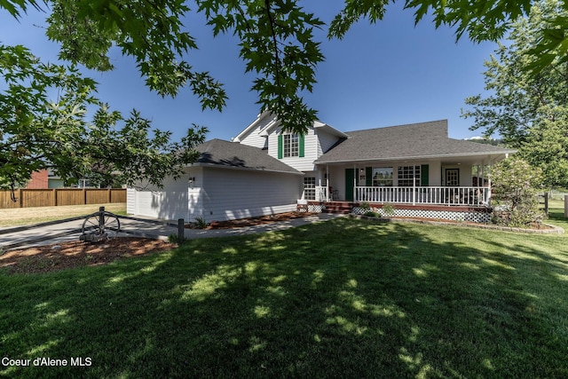 5904 N 15th St, Dalton Gardens, ID 83815 - rear view of house featuring a garage, driveway, and roof with shingles