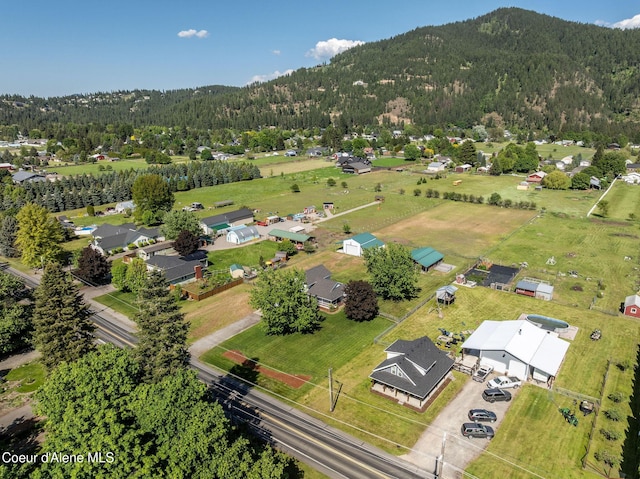 5904 N 15th St, Dalton Gardens, ID 83815 - aerial view of a heavily wooded area and a mountainous background
