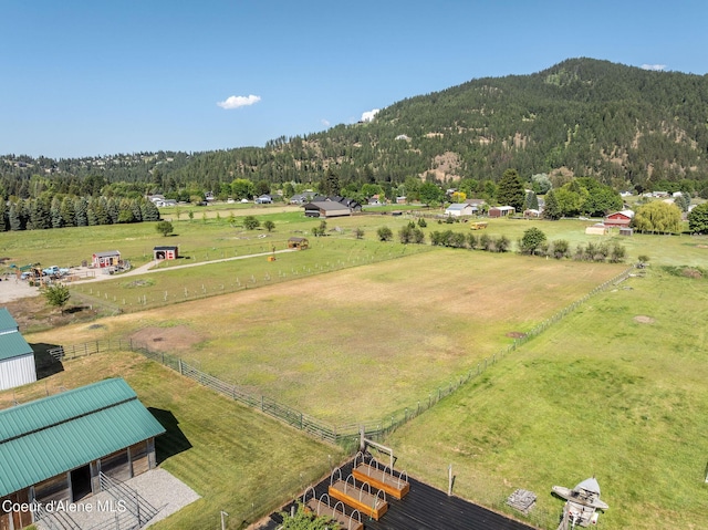 5904 N 15th St, Dalton Gardens, ID 83815 - view of rural area with a heavily wooded area, a mountain backdrop, and agricultural land