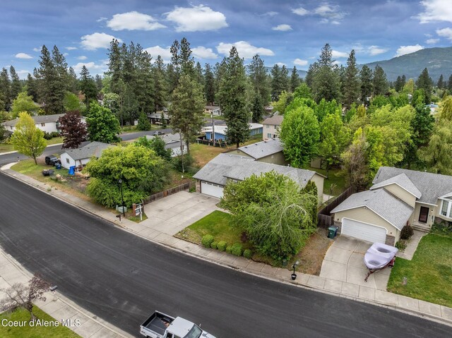 405 W 22nd Ave, Post Falls, ID 83854 - aerial view of residential area featuring mountains