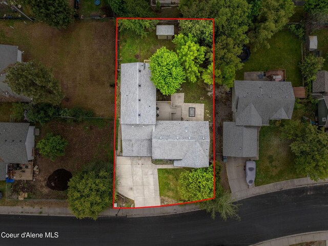 405 W 22nd Ave, Post Falls, ID 83854 - view of property location with property parcel outlined