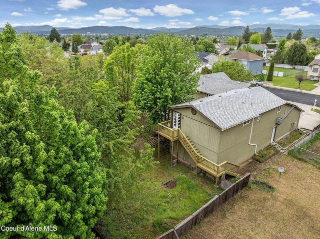 405 W 22nd Ave, Post Falls, ID 83854 - aerial view of property and surrounding area with a mountain backdrop