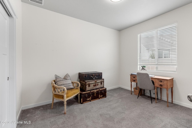 5441 W Gumwood Cir, Post Falls, ID 83854 - office area with carpet flooring, baseboards, and visible vents