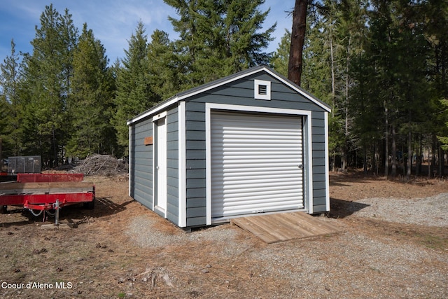 view of outbuilding with an outdoor structure