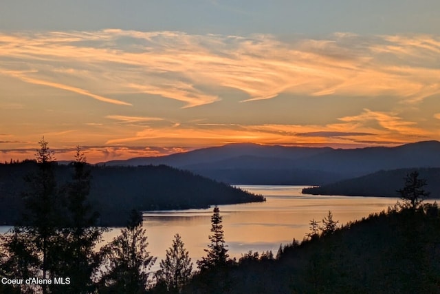 3467 E Sunset Dr, Harrison, ID 83833 - water view with mountains