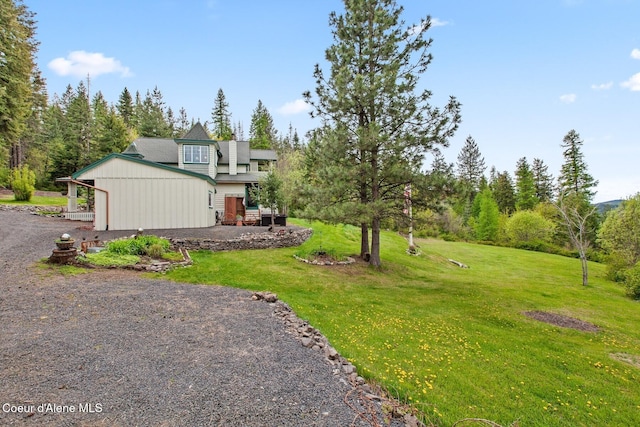 3467 E Sunset Dr, Harrison, ID 83833 - view of front of home with a front yard