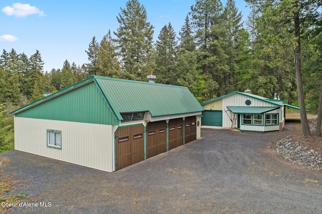 3467 E Sunset Dr, Harrison, ID 83833 - detached garage with driveway