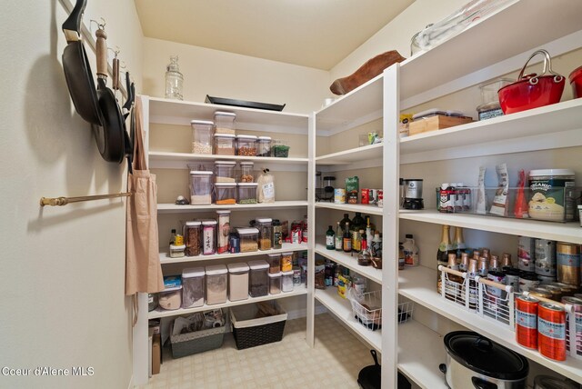 view of pantry