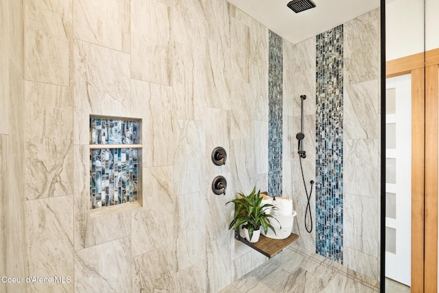 bathroom with walk in shower