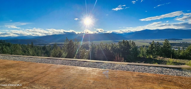 view of mountain feature