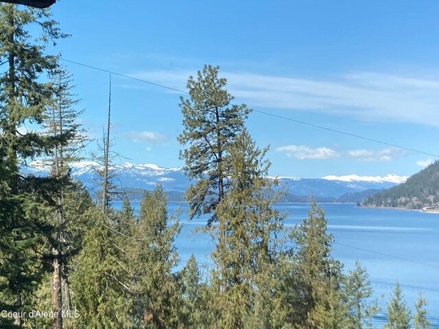 23 W Bay Wood Ln, Hope, ID 83836 - water view with a mountain backdrop