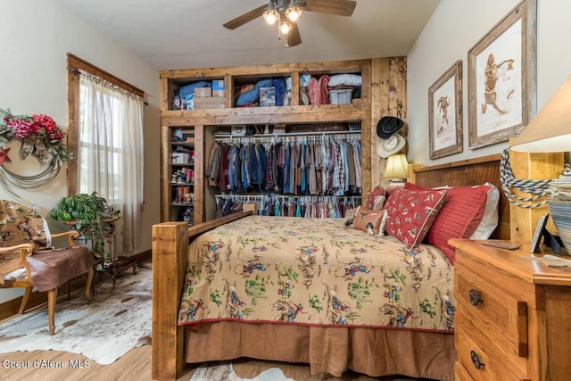 488 Fawn Ln, Bonners Ferry, ID 83805 - bedroom with wood finished floors and a closet