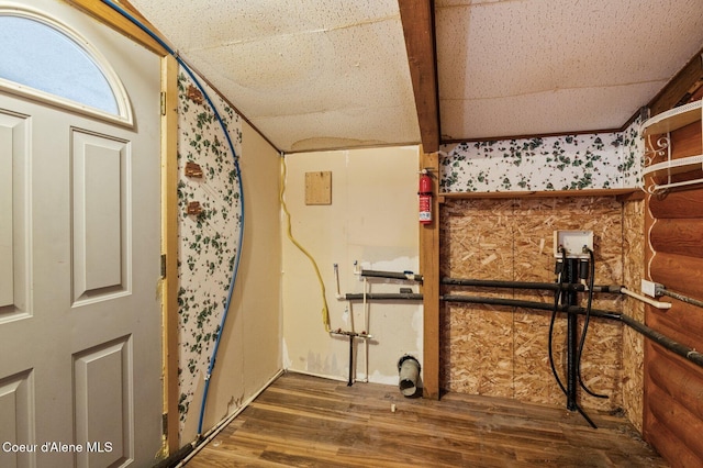 interior space featuring wood finished floors