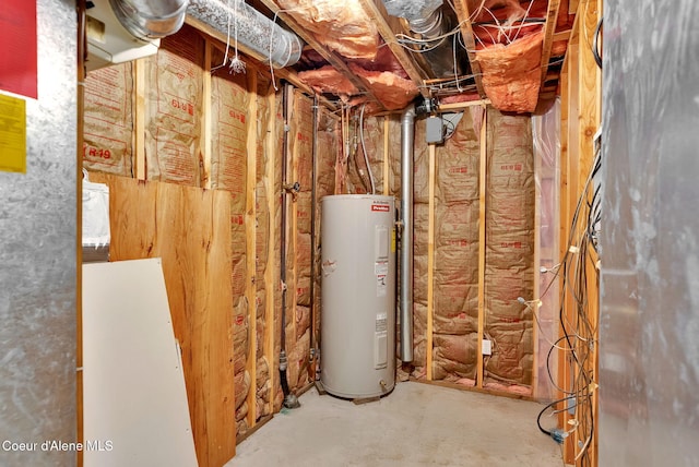 12854 E Hellroaring Rd, Athol, ID 83801 - utility room with electric water heater