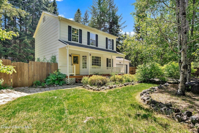 12854 E Hellroaring Rd, Athol, ID 83801 - view of front of house with covered porch