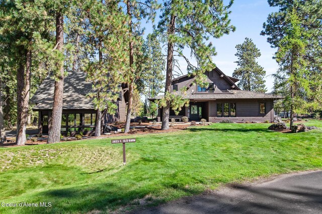 2623 E Old Barn Ct, Harrison, ID 83833 - view of front of property with a gazebo and a front yard