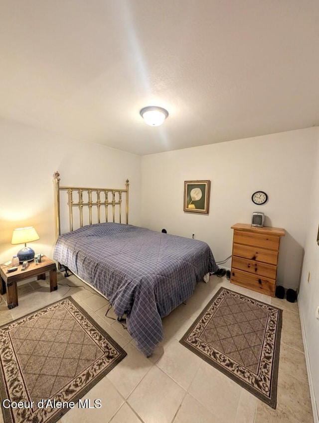 view of tiled bedroom