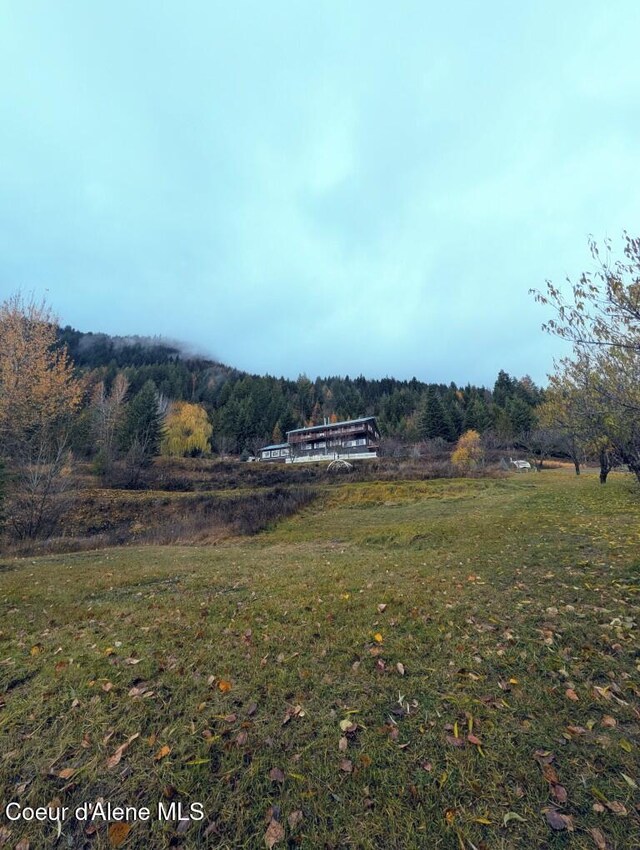 view of yard featuring a rural view
