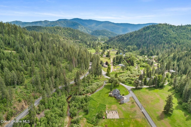 1990 S Gateway Ranch Rd, Coeur Dalene, ID 83814 - bird's eye view with a forest view and a mountain view