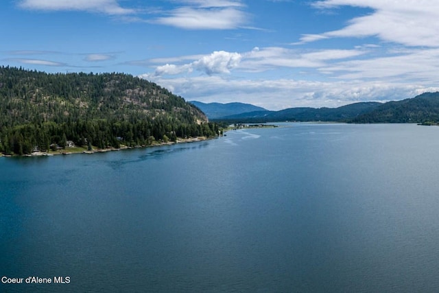 475 Campbell Point Rd, Laclede, ID 83841 - water view with mountains and a heavily wooded area