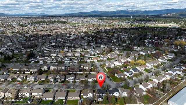 2790 W Versailles Dr, Coeur Dalene, ID 83815 - bird's eye view with a mountain view and a residential view