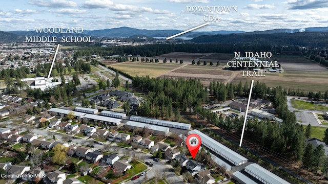 2790 W Versailles Dr, Coeur Dalene, ID 83815 - drone / aerial view with a mountain view
