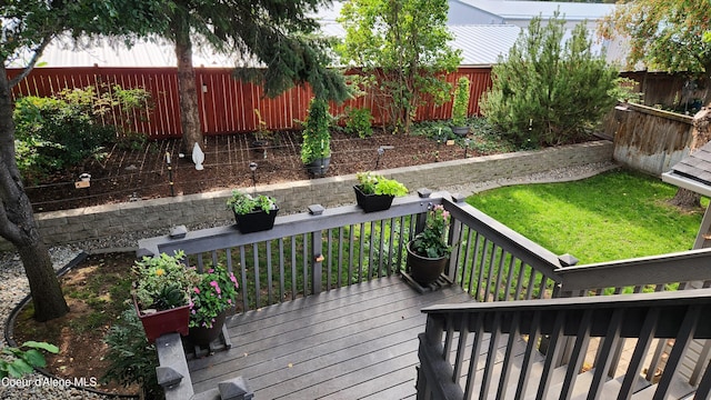 2790 W Versailles Dr, Coeur Dalene, ID 83815 - deck featuring a yard and a fenced backyard