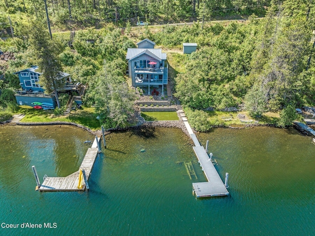 1967 W Cottonwood Rd, Worley, ID 83876 - bird's eye view with a water view