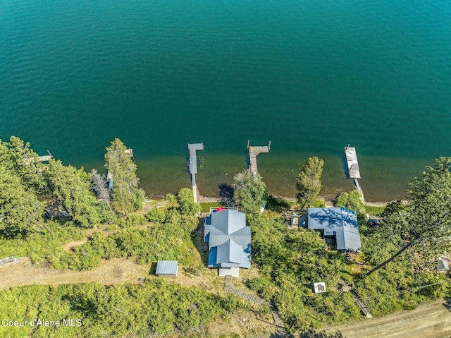 1967 W Cottonwood Rd, Worley, ID 83876 - aerial view featuring a water view
