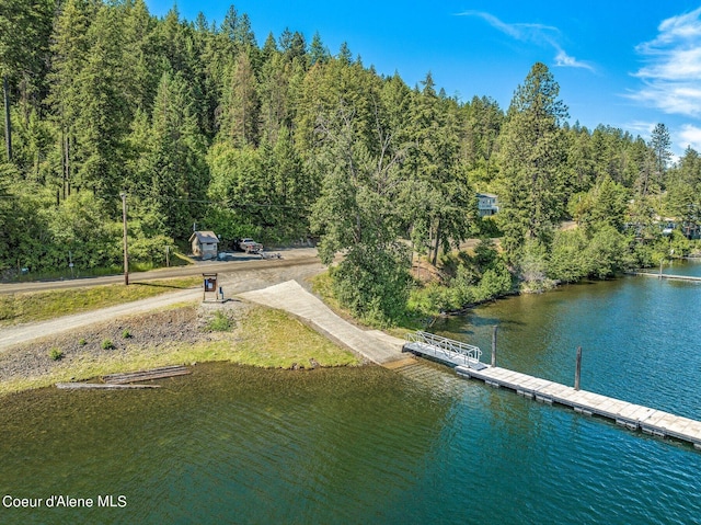 1967 W Cottonwood Rd, Worley, ID 83876 - drone / aerial view featuring a forest view and a water view