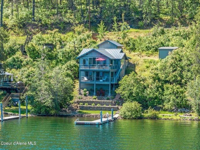 1967 W Cottonwood Rd, Worley, ID 83876 - birds eye view of property featuring a water view