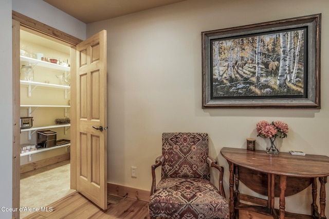 3765 Bottle Bay Rd, Sagle, ID 83860 - living area featuring light wood-type flooring and baseboards