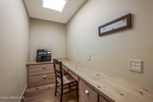 3765 Bottle Bay Rd, Sagle, ID 83860 - home office with wood finished floors