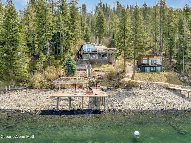 3765 Bottle Bay Rd, Sagle, ID 83860 - aerial view with a wooded view and a water view