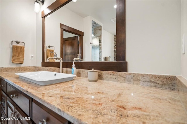bathroom featuring vanity