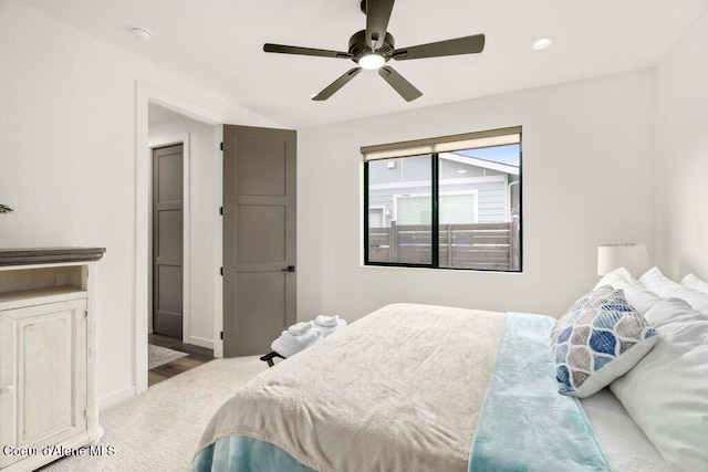 3242 N Rosalia Rd, Coeur Dalene, ID 83814 - bedroom with baseboards and a ceiling fan