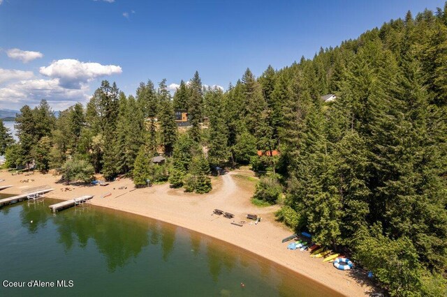 154 W Eagle Crest Dr, Sagle, ID 83860 - bird's eye view of a large body of water and a heavily wooded area