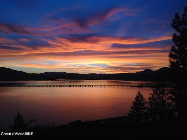 154 W Eagle Crest Dr, Sagle, ID 83860 - water view with mountains